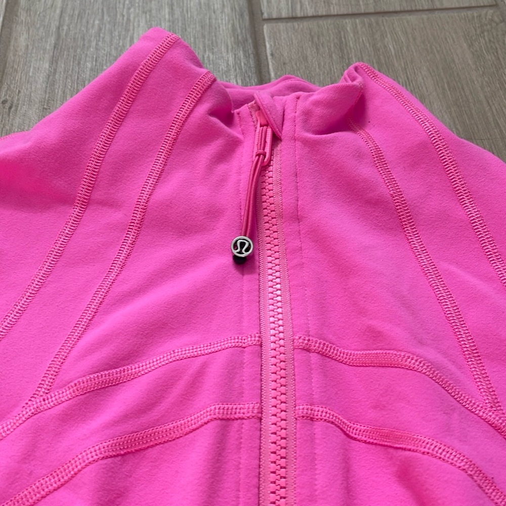 Rare Lululemon Define Jacket Dark Prism Pink Sz 6 - Picture 7 of 11